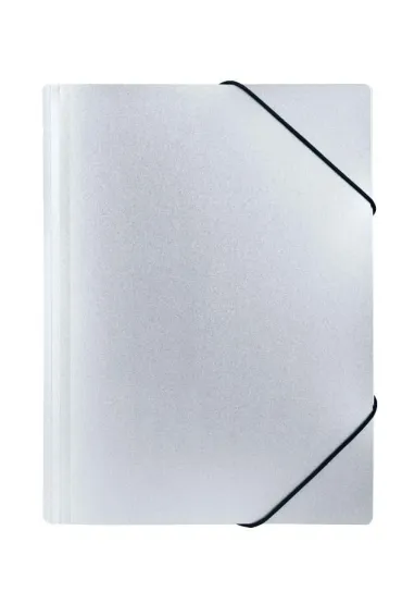 Biurfol Teczka z gumk� A4 PP stardust silver