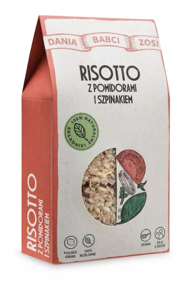 Dania Babci Zosi Risotto z pomidorami i szpinakiem 180 g