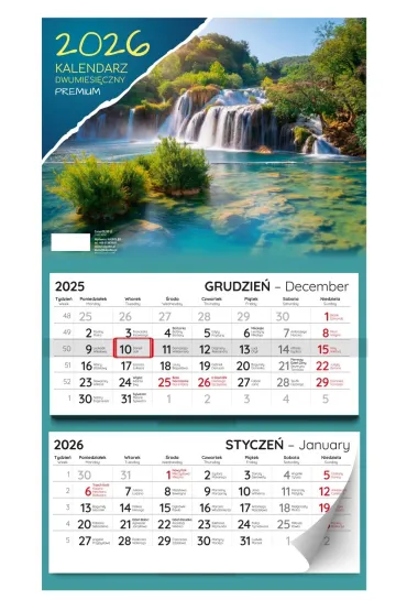 Kalpol.bis Kalendarz 2026 dwumiesi�czny Premium