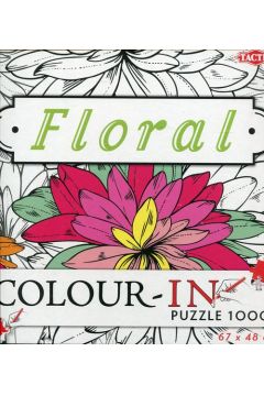 Puzzle 1000 el. Floral Color-In do kolorowania Tactic