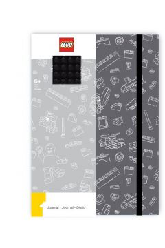 Akcesoria LEGO Szary notatnik z czarn pytk