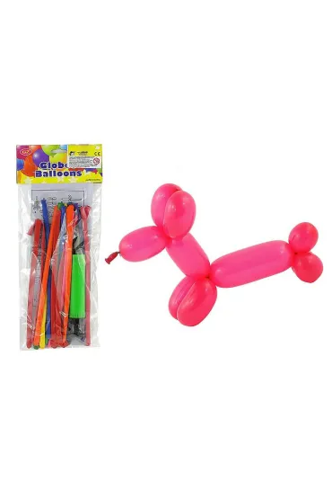 Adar Balony d�ugie z pompk� 20 szt.