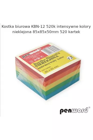 Penword Kostka biurowa mix 85x85x50mm 520 kartek