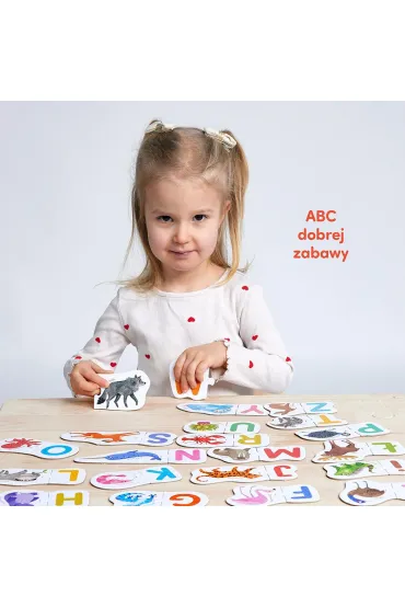 CzuCzu Puzzle do pary Literki 3+ Bright Junior Media