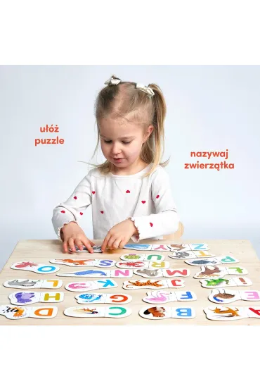 CzuCzu Puzzle do pary Literki 3+ Bright Junior Media