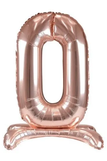 Arpex Balon foliowy stoj�cy r�owe z�oto 0 90cm