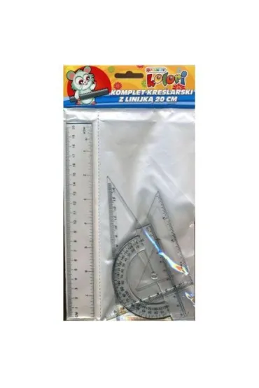 Penmate Komplet kre�larski z linijk� 15cm