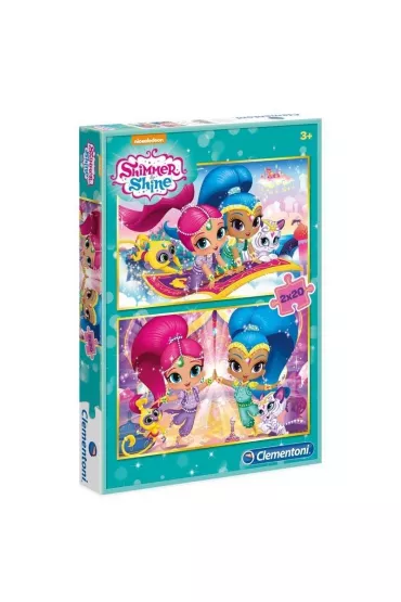 Puzzle 2x20 el. Shimmer and Shine 07028 Clementoni