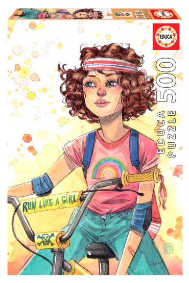 Puzzle 500 el. Run Like A Girl, Esther Gili Educa