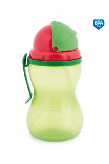 Canpol Babies Bidon ze skadan rurk silikonow zielony 370 ml