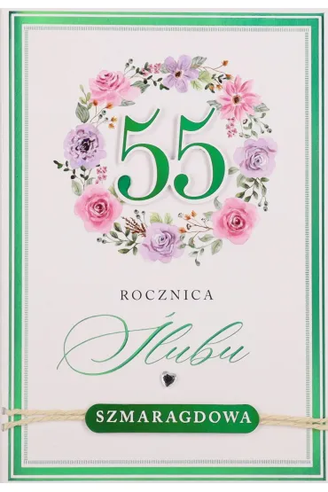 Karnet okazjonalny B6 z kopert� 55 Rocznica �lubu PAN DRAGON HM200-3410