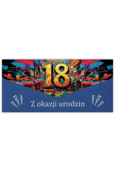 Trend Karnet-koperta Urodziny 18