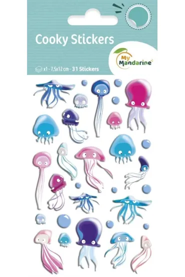 Clairefontaine Naklejki 3D Meduzy