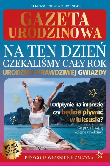 Armin Style KARNET URODZINY 130X210 Z KOP GAZETA UR AS-53