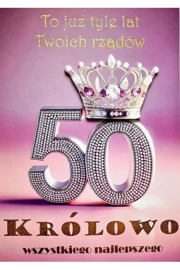 Yeku Karnet Urodziny 50 3K