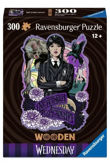 Puzzle 300 Wednesday Wooden Ravensburger