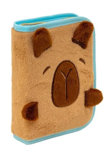 Pi�rnik pluszowy 1zamek 2klapki Fluffy Capy ASTRA 503026025