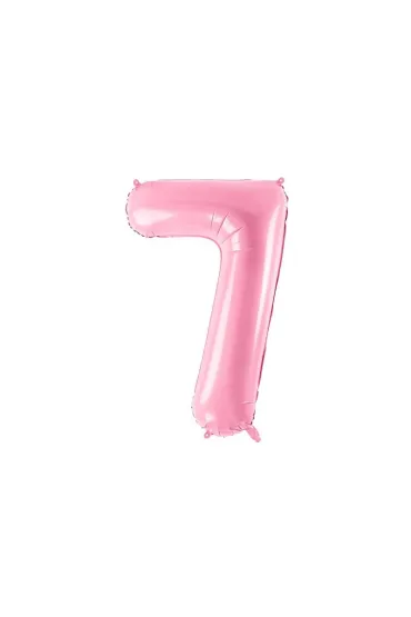 PartyDeco Balon foliowy 7 r�owy 86cm