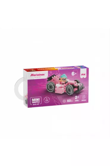 Mini Waffle 50el Cars: Pink Race Car