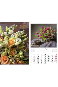 Kalendarz 2020 Kwiaty 13 plansz