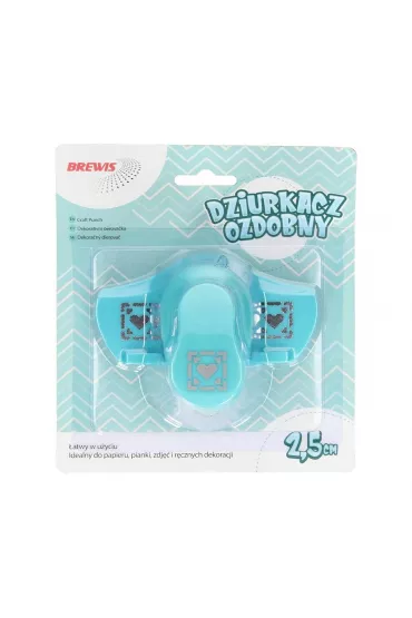 Brewis Dziurkacz ozdobny brzegowy - Serce 2,5cm