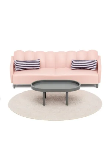 Meble do salonu do domku dla lalek basic Lundby