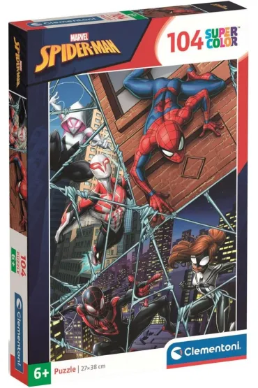 Puzzle 104 el. SuperColor. Spider-Man Clementoni