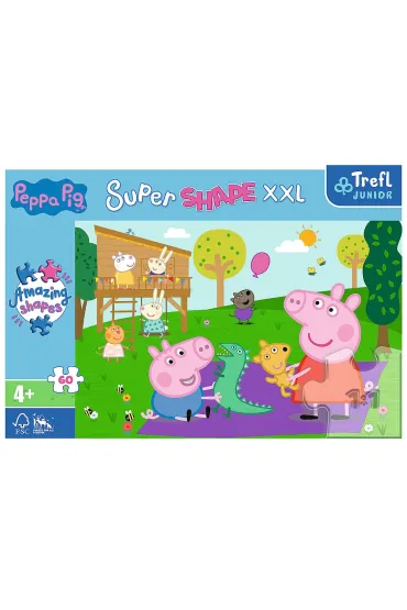 Puzzle 60 el. Super Shape XXL. �winka Peppa Trefl
