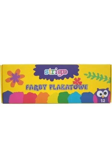 Strigo Farby plakatowe 12 x 20 ml