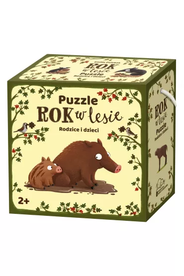 Puzzle 20 el. Rok w lesie. Rodzice i dzieci Nasza Ksigarnia - Emilia Dziubak
