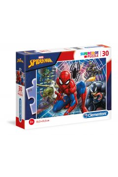 Puzzle 30 el. Supercolor. Spider-man Clementoni