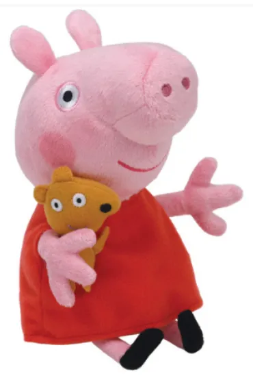 Beanie Babies. Lic Peppa Pig - Peppa 28cm 96230 Meteor
