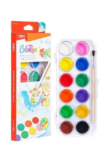 Deli Farby akwarelowe ColoRun 12 kolor�w