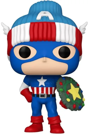 Figurka Marvel Holiday Captain America Funko Pop