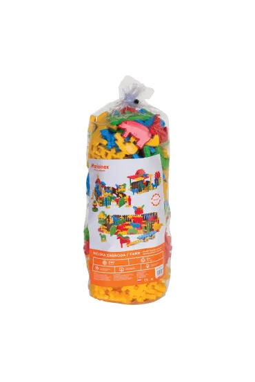 Klocki konstrukcyjne dla najm�odszych Klocki konstrukcyjne Waffle Wiejska Zagroda 240 element�w