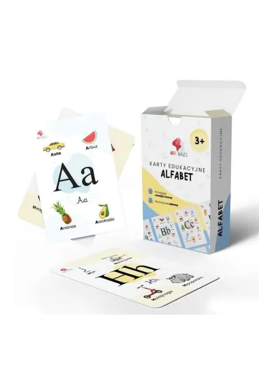 Karty edukacyjne Alfabet 35 szt All4Kids