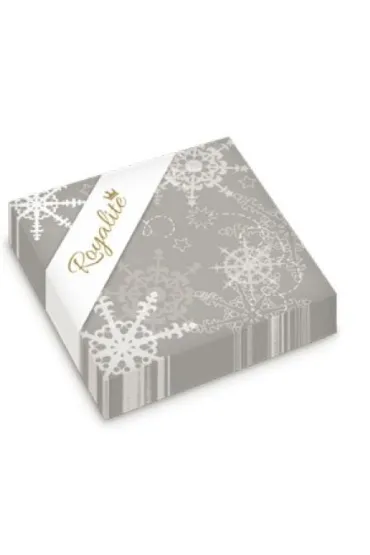 Herlitz Serwetka 3-wastwowe srebrne Gwiazdy 9573049 33 x 33 cm