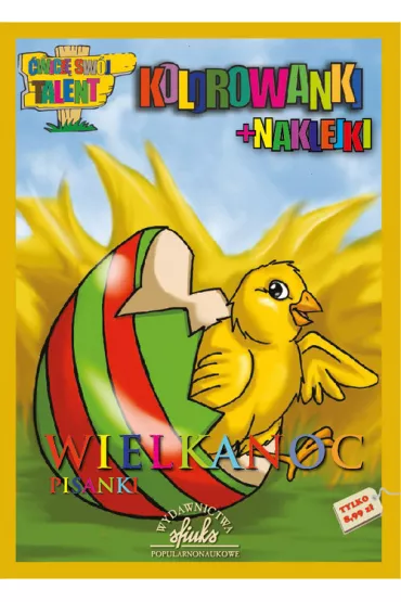Kolorowanki wielkanocne z naklejkami. Pisanki - Beata Sadowska
