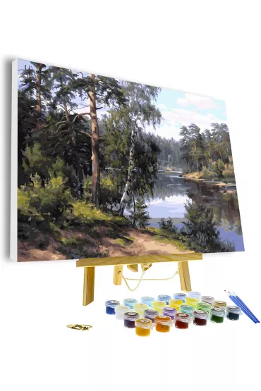 Twoje Hobby Malowanie po numerach - Nad rzek� 40x50cm