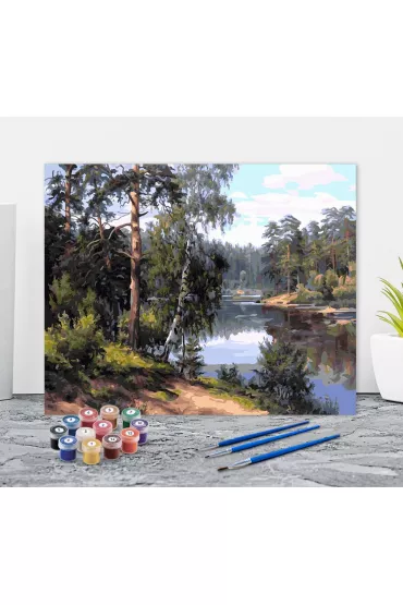 Twoje Hobby Malowanie po numerach - Nad rzek� 40x50cm