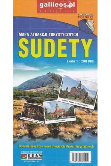 Sudety. Mapa atrakcji turystycznych 1:200 000