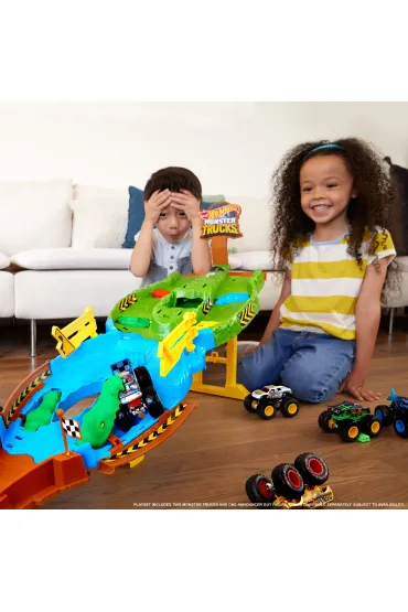 Hot Wheels Monster Trucks Tor wy�cigowy Turniej Tytan�w Zestaw HGV12 Mattel