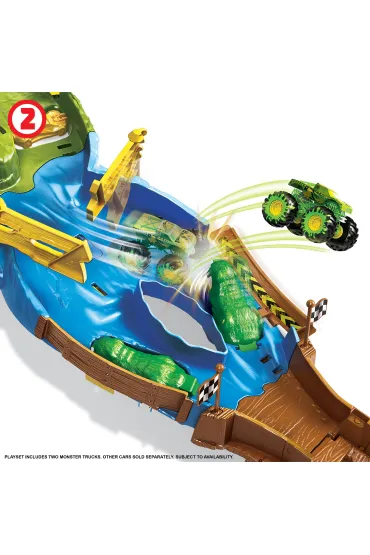 Hot Wheels Monster Trucks Tor wy�cigowy Turniej Tytan�w Zestaw HGV12 Mattel