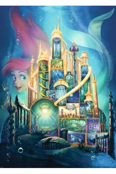Puzzle 1000 el. Disney kolekcja Arielka Ravensburger