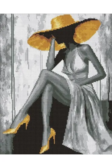 Ideyka Diamentowa mozaika - Z�ota Pani 40x50cm