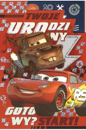 Kukartka Karnet A5 DSP-003 Urodziny Auta (kolorowanka)