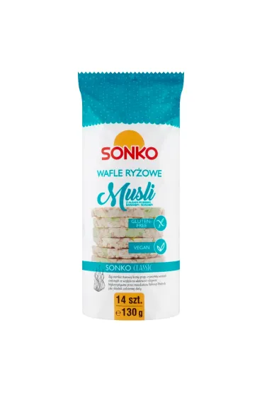 Sonko Wafle ry�owe musli z algami morskimi, bananem i kokosem 130 g