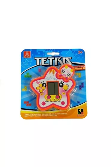 Gra elektroniczna Tetris gwiazdka czerwona LeanToys