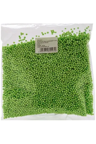 Brewis Styropianowe kulki zielone 4 mm, 10g