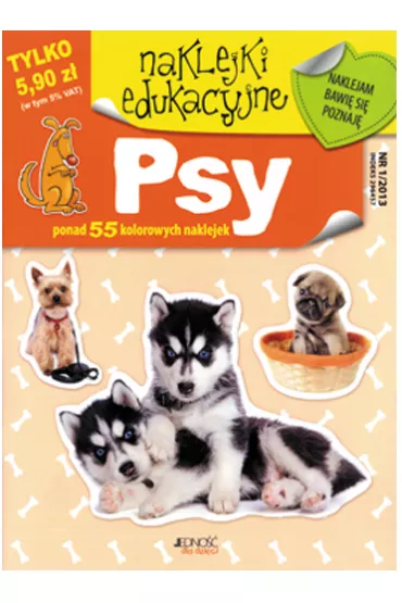 Psy naklejki edukacyjne